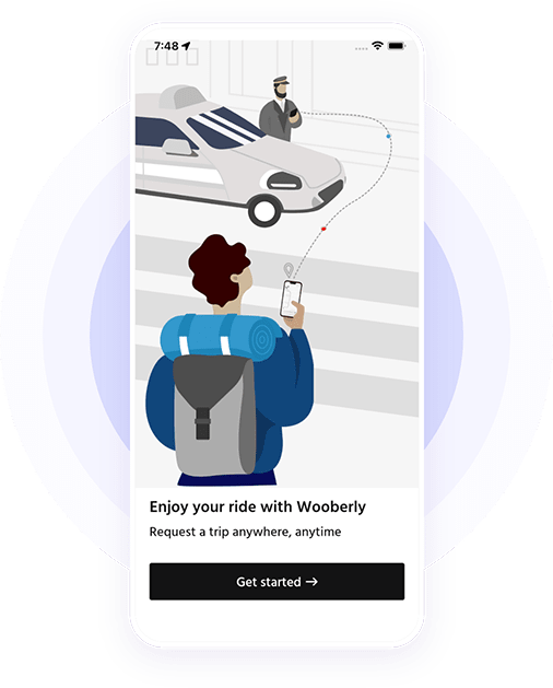Uber clone app screen