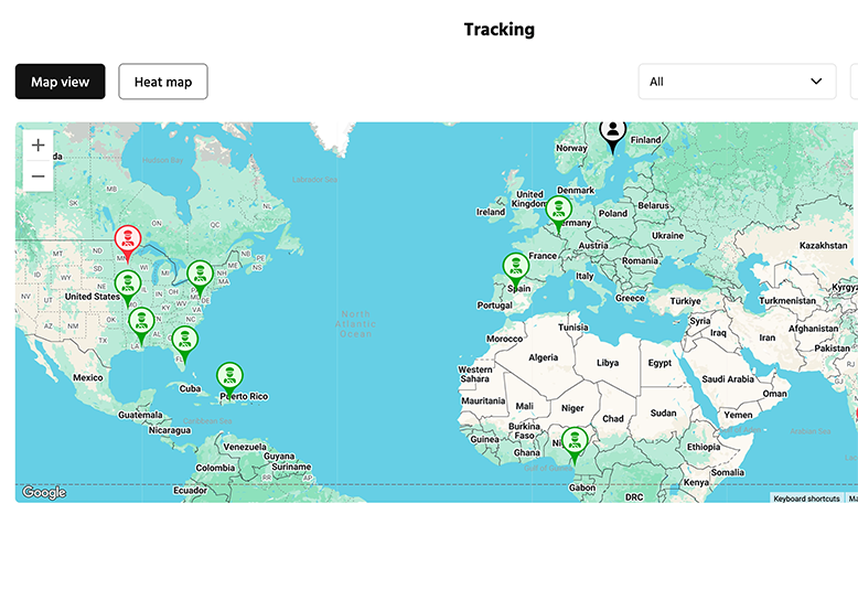 Live tracking