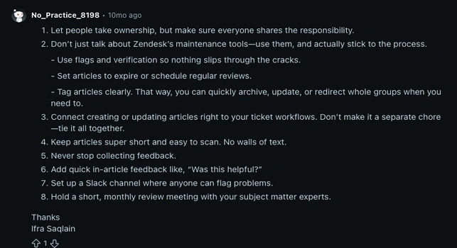 Schedule regular content audits