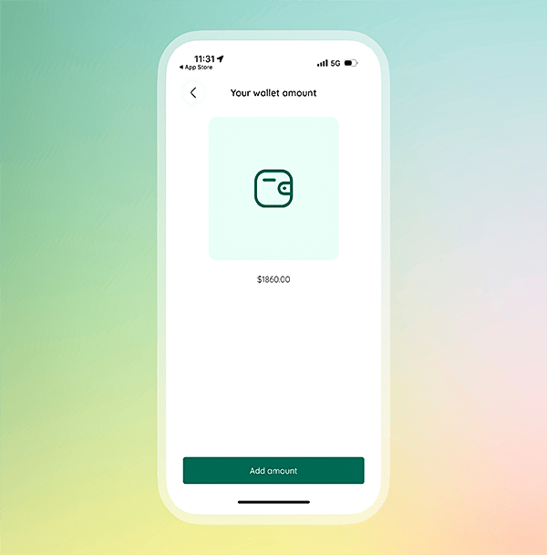 Pay using wallet