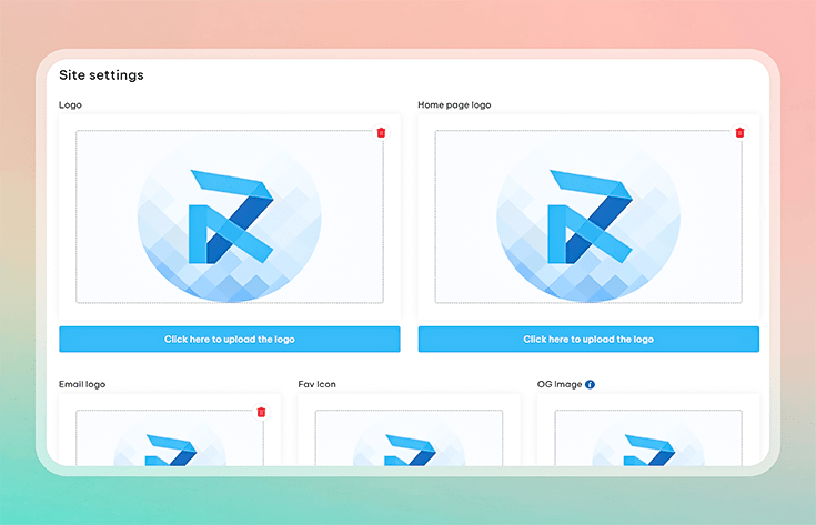 Manage site settings