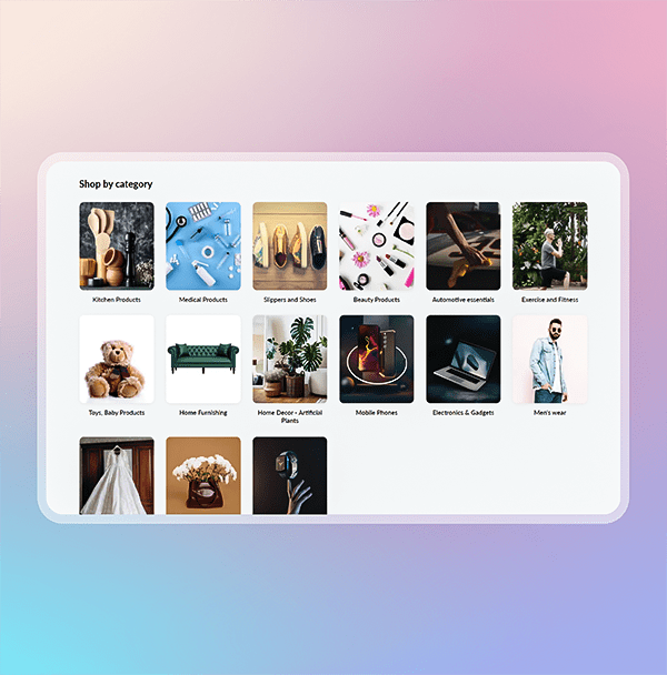 Access product categories