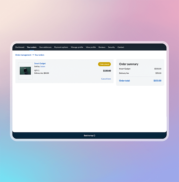 Cancel orders