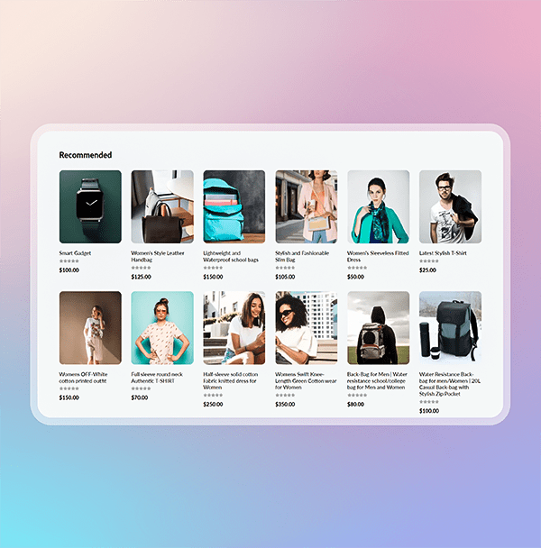 Get product recommendations