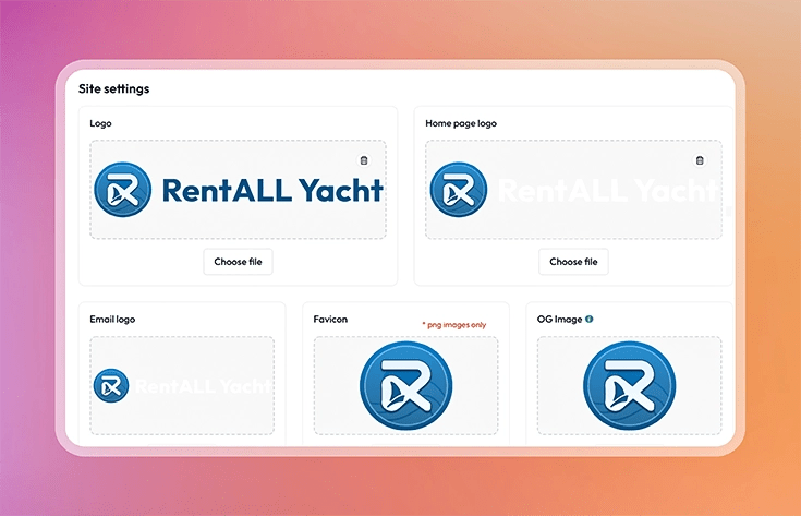 Manage site settings