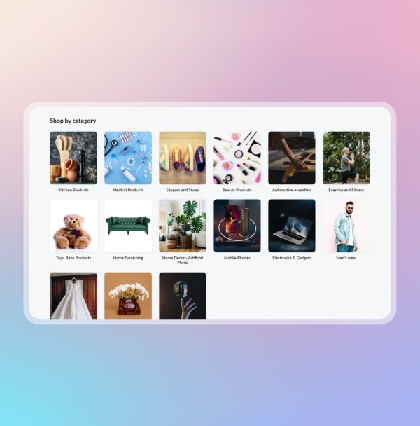 Access product categories