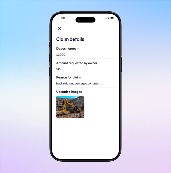 Claim security deposit
