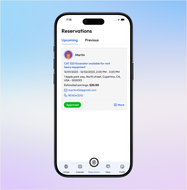 Track reservations