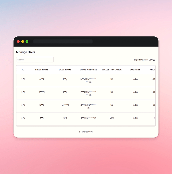 Manage users