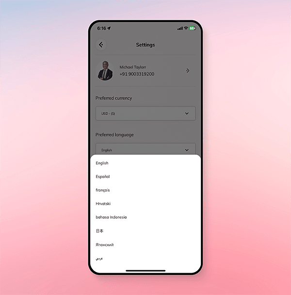 Multi-language option