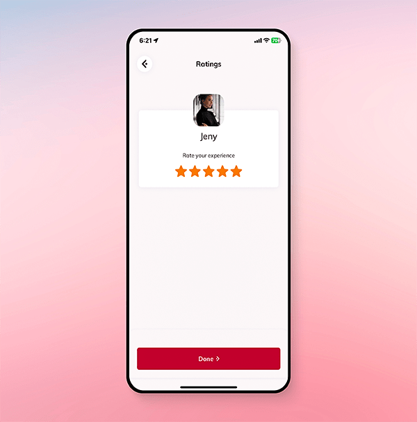 Rate the user