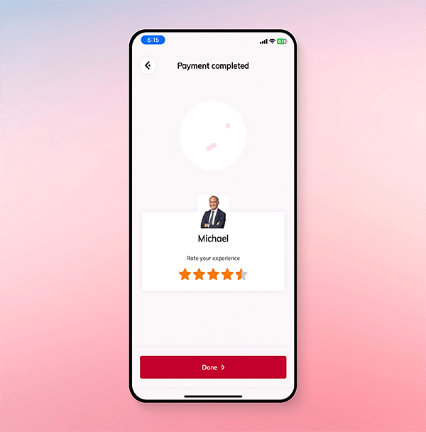 Rate the service provider