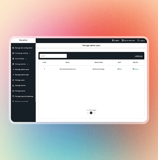 Manage sub-admins