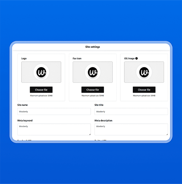 Manage site settings
