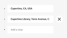 Add multiple stops