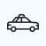 Airport shuttle taxi icon