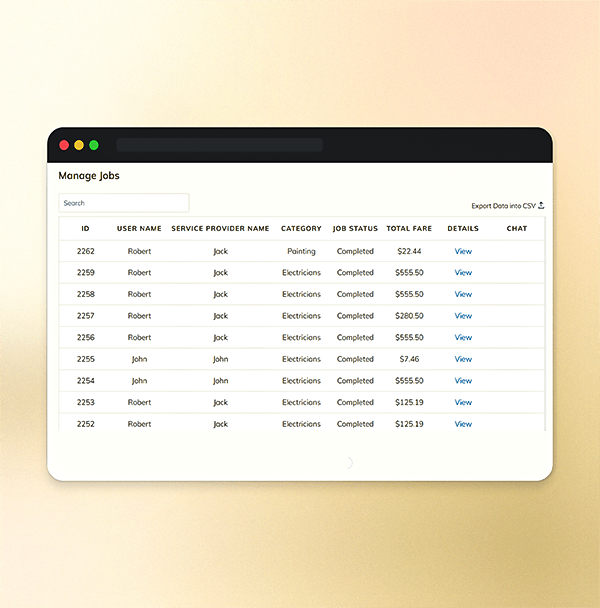 Manage jobs