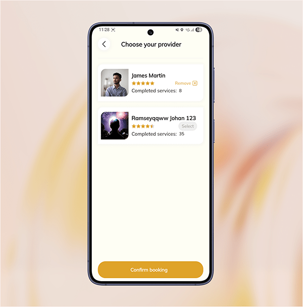 Choose a service provider