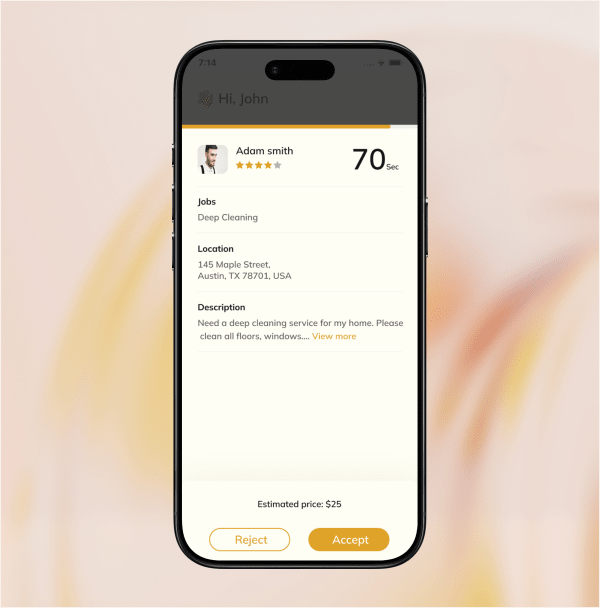 Manage job requests