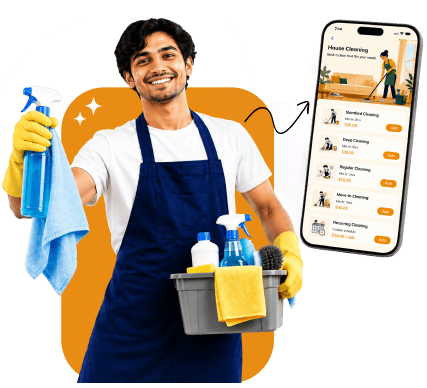 Start an on-demand house cleaning business with a ready-made app