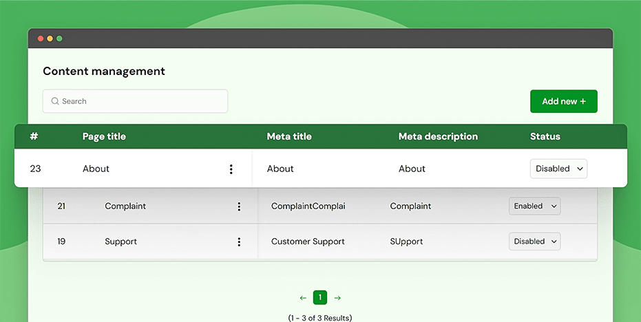 Content management