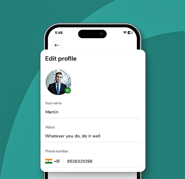 Edit profile