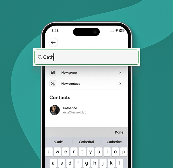 Search contacts