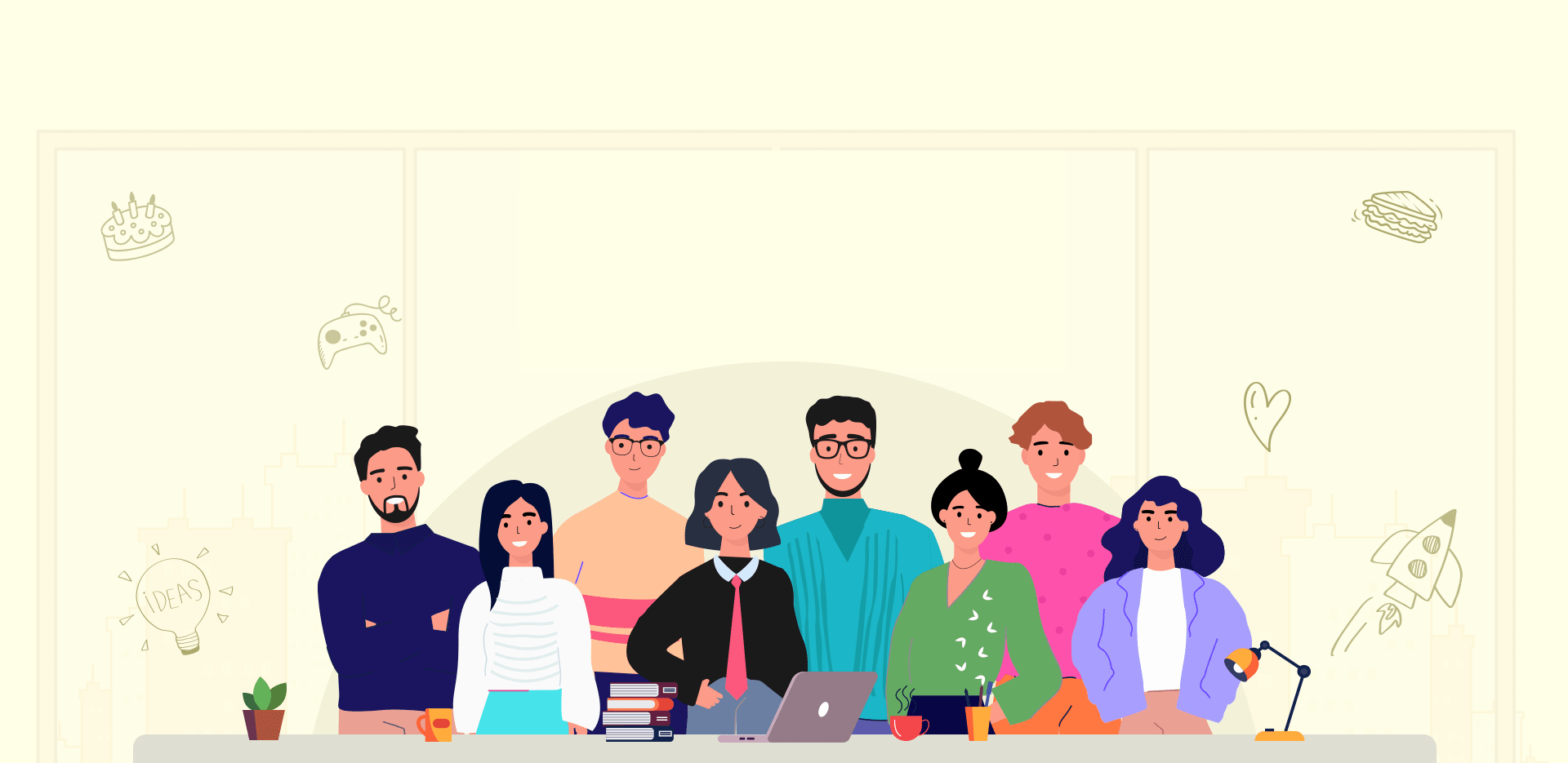 company banner background