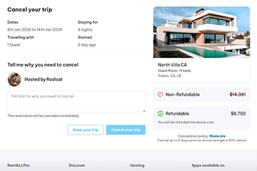 about Cancel bookings