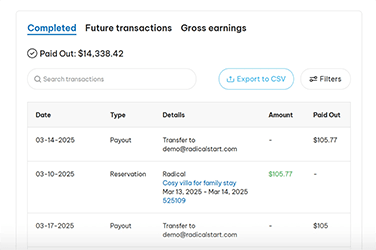 about View transaction history