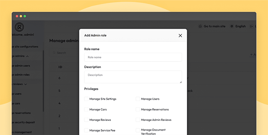 Manage sub-admins