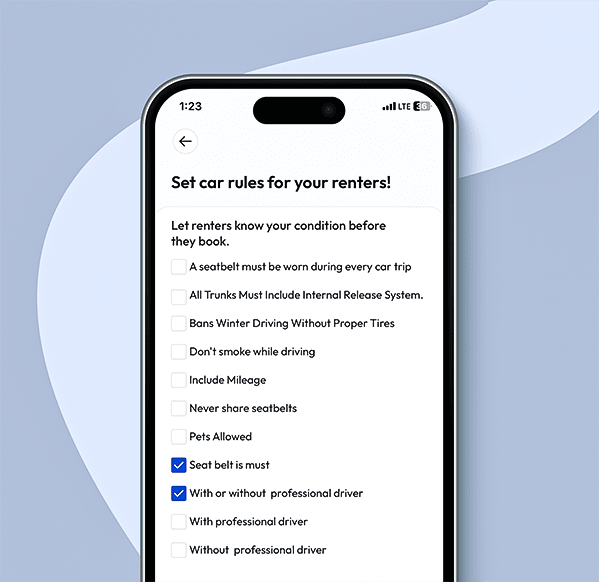 Set car rules