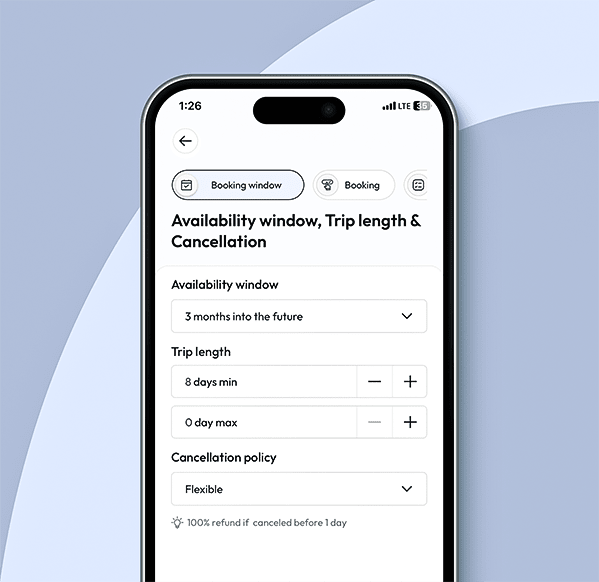 Specify trip length