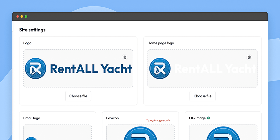 Manage site settings