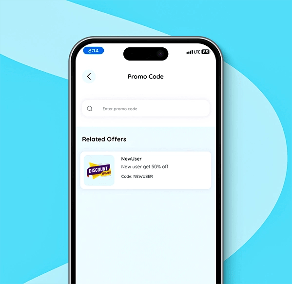 Apply promo codes