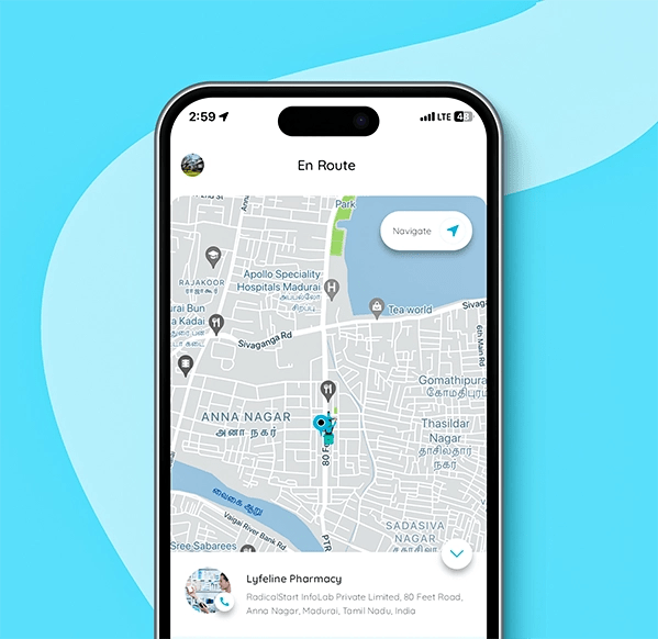 Navigate to order locations