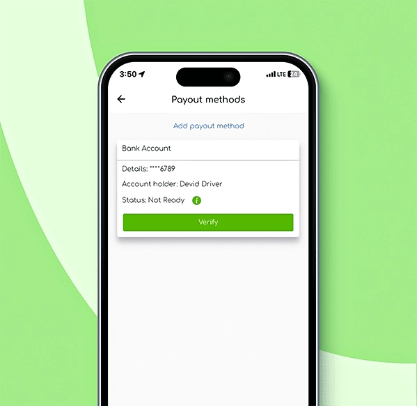 Add payout account