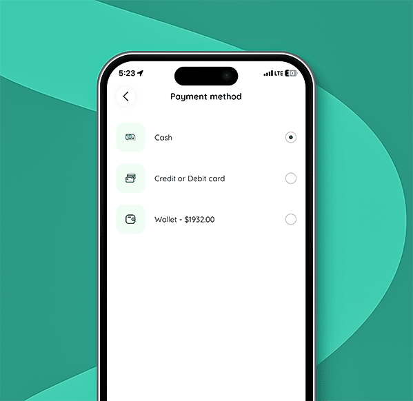 Choose payment options