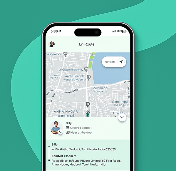 Navigate to order locations