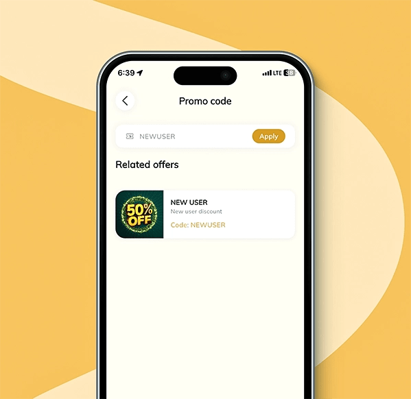 Use promo codes