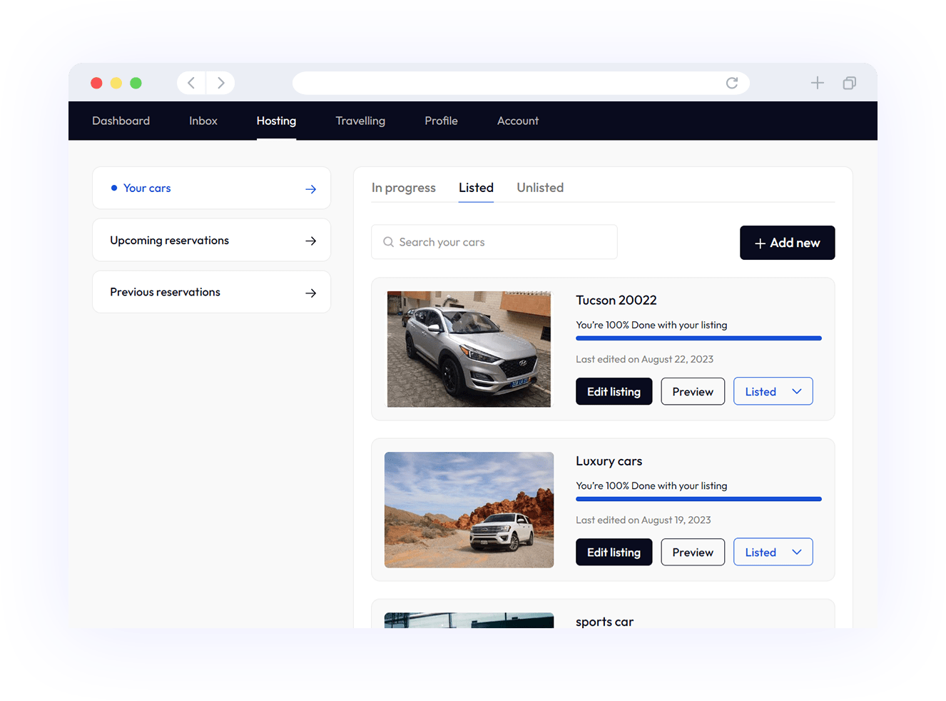 Airbnb for cars script