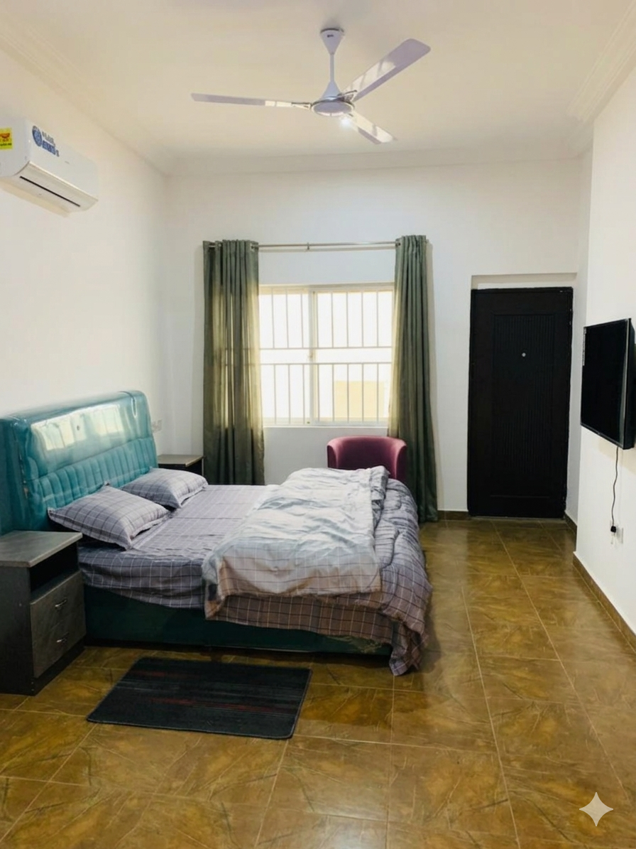 Upscale hotel interior with seating area