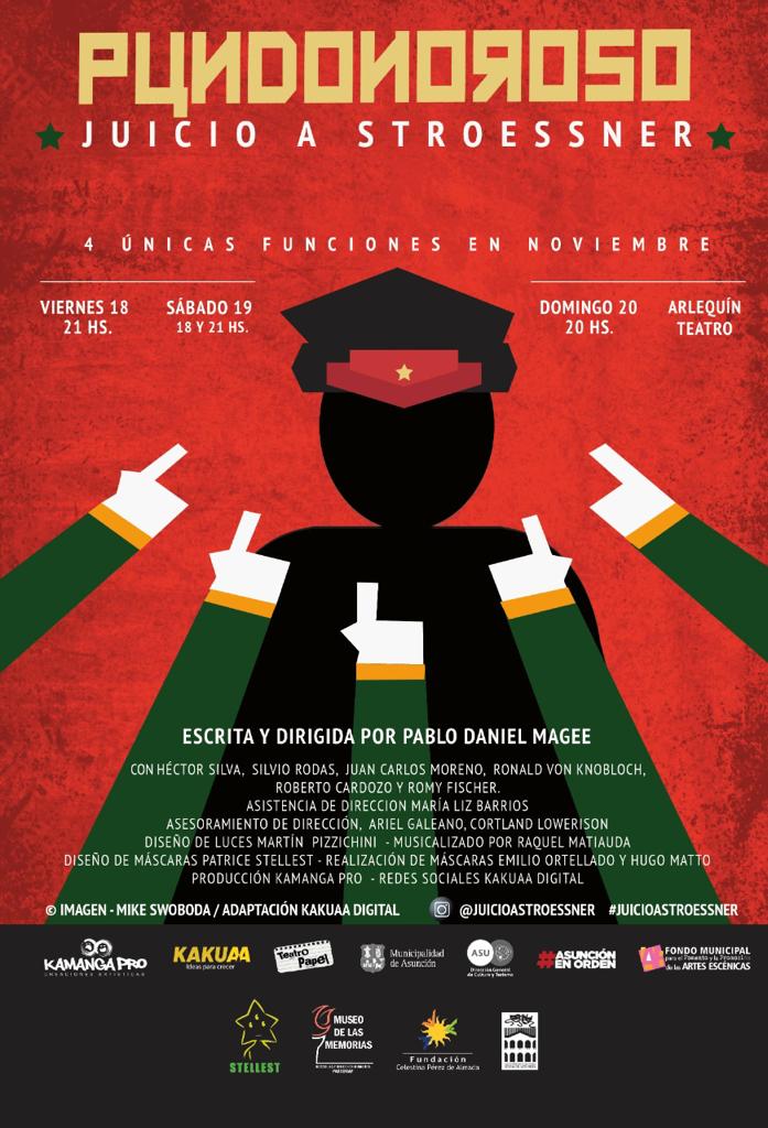 Inédito juicio al dictador Alfredo Stroessner en el Teatro Arlequín de
