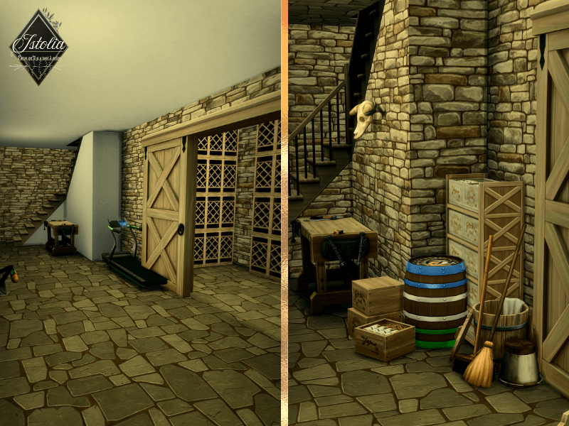 Du changement dans les sous sol du Pré vert Bois Sims 4 Istolia
