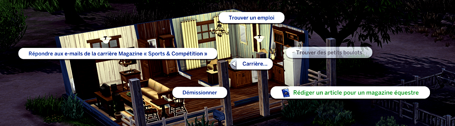 Traduction FR Equestrian Magazine (Magazine équestre) de Dion traduit par Istolia Sims 4