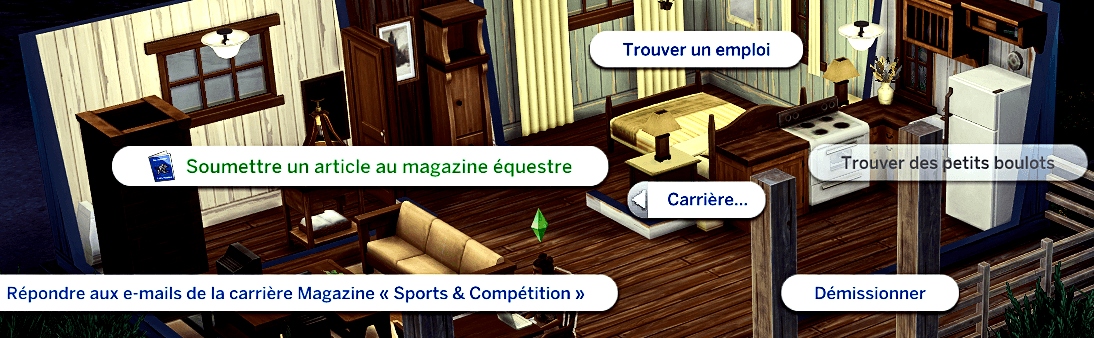 Traduction FR Equestrian Magazine (Magazine équestre) de Dion traduit par Istolia Sims 4