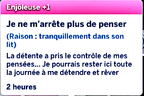 Traduction FR Chill in Bed de Meraki traduit par Istolia Sims 4