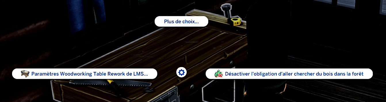 Traduction FR Woodworking Table Rework de LMS traduit par Istolia Sims 4
