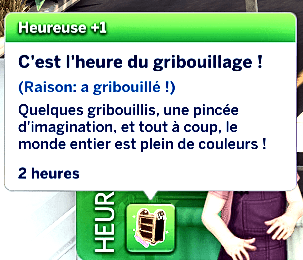 Traduction FR Tiny Scribbles Art Station de Tamsie traduit par Istolia Sims 4