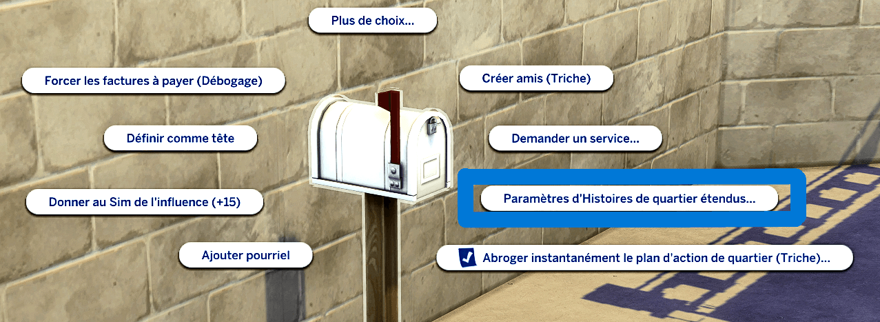 Traduction FR Neighborhood Stories Expanded de KaylaDot traduit par Istolia Sims 4